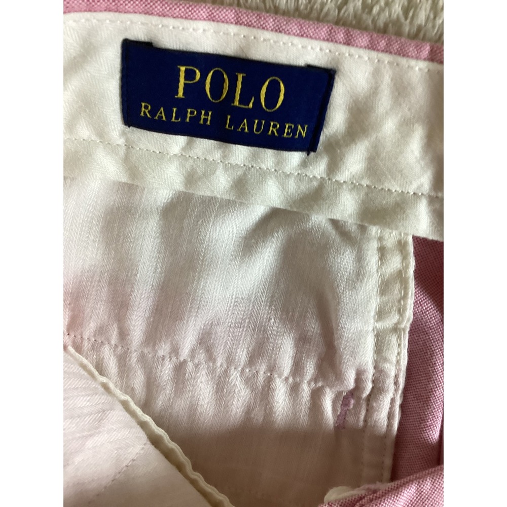 Polo Ralph Lauren Mens Pink Oxford Cotton Shorts Size 31 Classic Fit Preppy - Picture 4 of 8